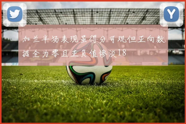 加兰半场表现虽得分可观但正向数据全为零且正负值惨淡18